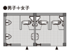 ユニットトイレ 〜基本ユニットの平面図1